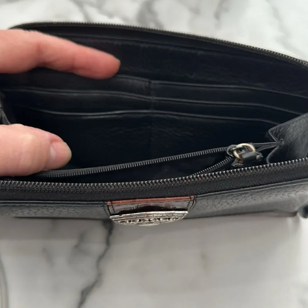 Brighton leather zip